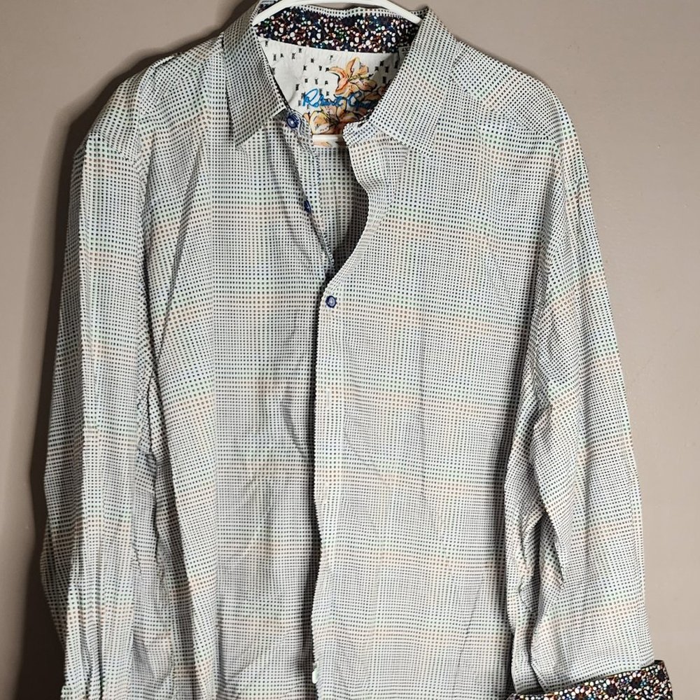Robert Graham Multi-Colored Polka Dot Shirt